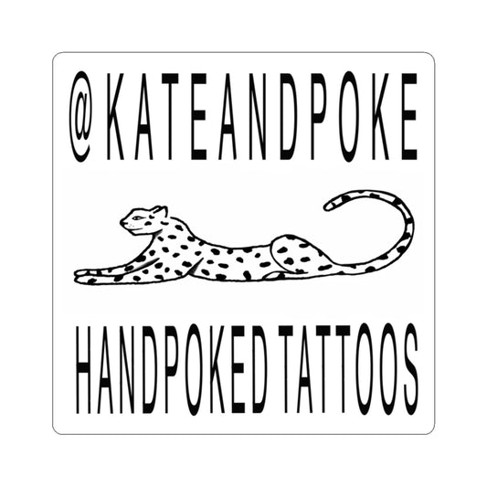 KATEANDPOKE Handpoked Tattoos Sticker